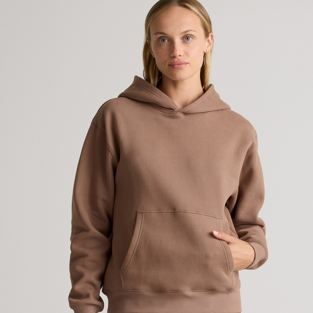 Quince Heavyweight Boyfriend FULL Sweatshirt and Sweatpants set - Taupe Large
